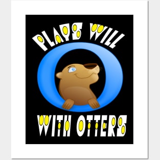 Otter gifts for otter lovers ,her Otter half Posters and Art